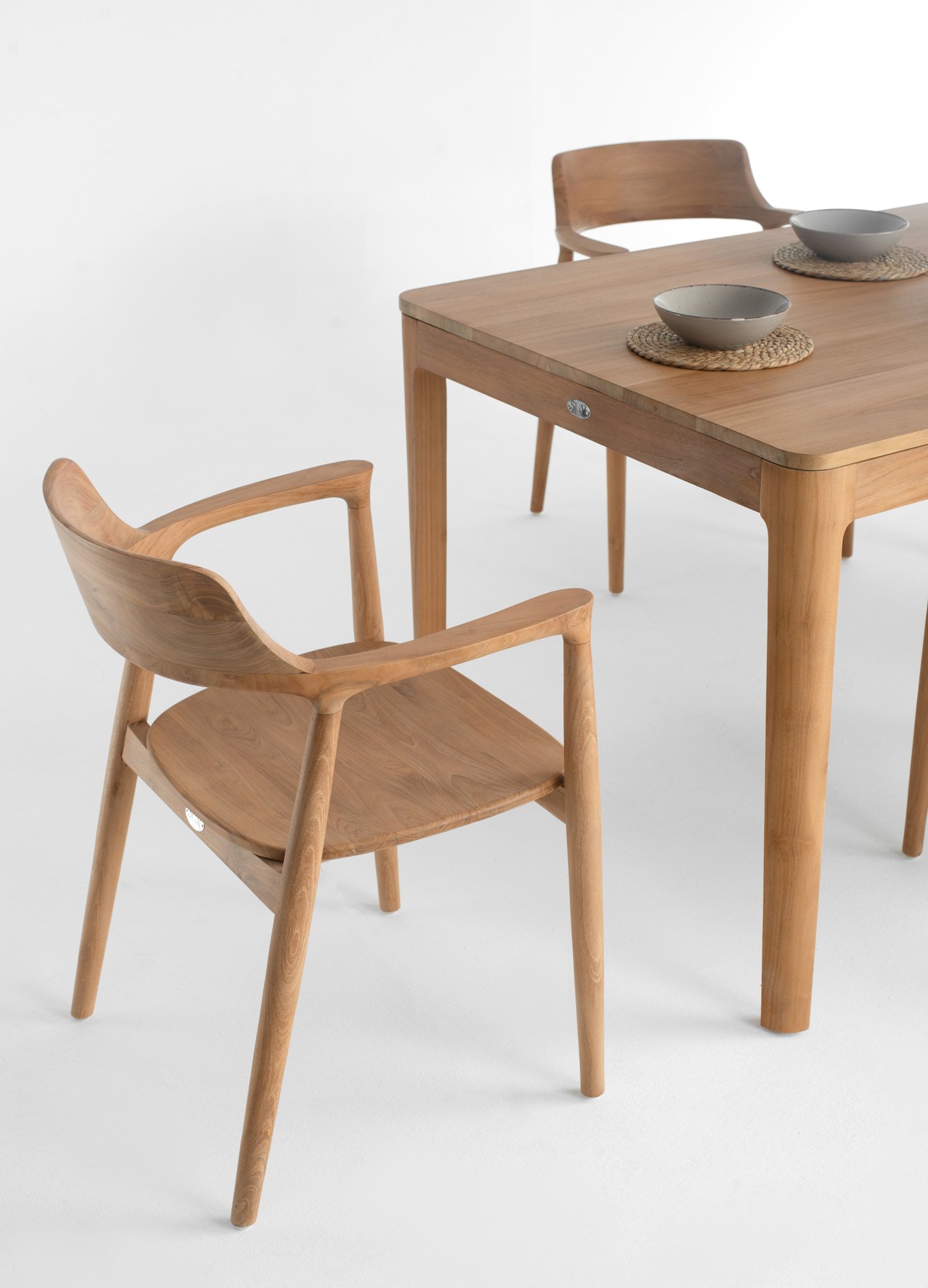 EXTENSION INDOOR DINING TABLE & Heroshima Dining Chair - Wooden seat Thumbnail